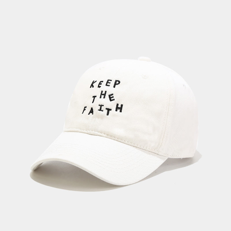 Men's Simplicity Small Letter Embroidered Baseball Cap