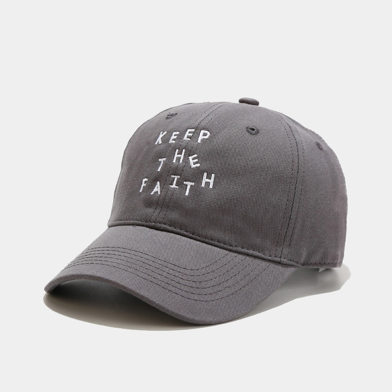 Men's Simplicity Small Letter Embroidered Baseball Cap