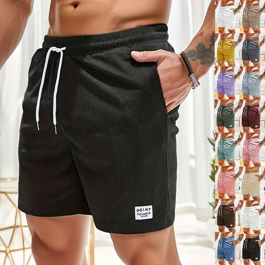 Lace-up Drawstring Shorts Summer Sports Short Pants Mens Clothing