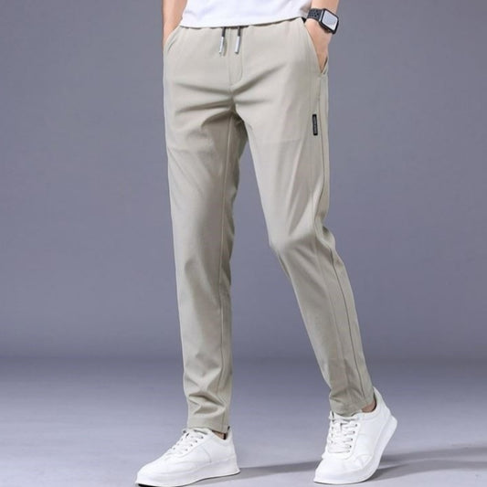 Drawstring Trousers Thin Casual Pants Version Loose Straight Sweatpants Mens Clothing