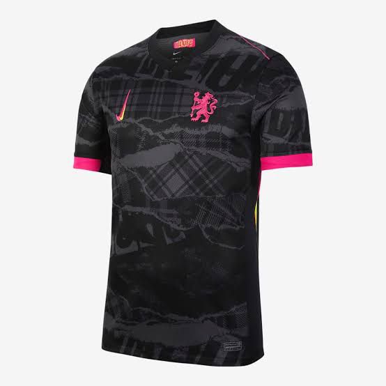 Short sleeve Chelsea Third Kit (2024/25 black and pink)