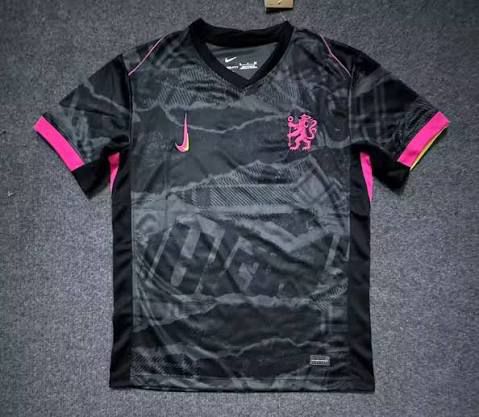 Short sleeve Chelsea Third Kit (2024/25 black and pink)
